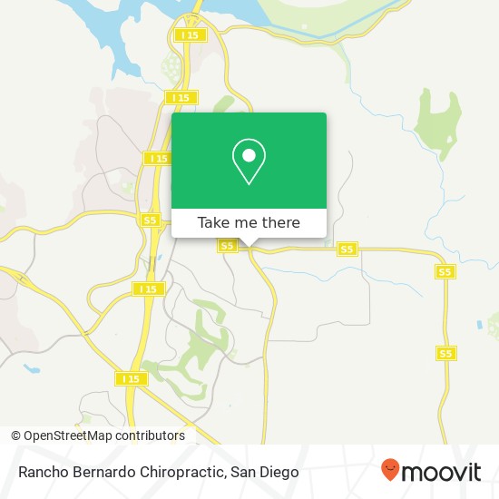 Mapa de Rancho Bernardo Chiropractic