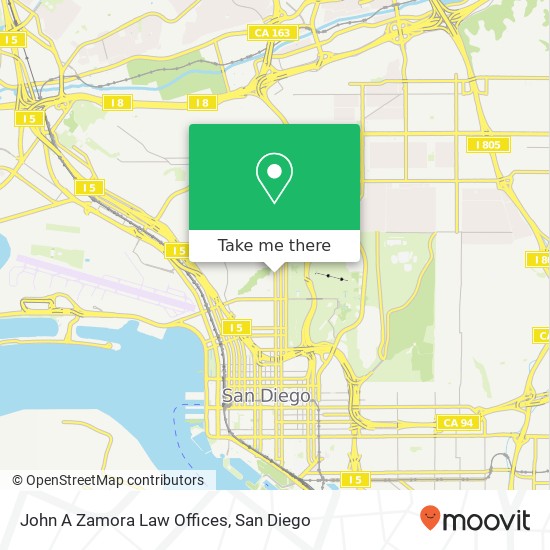 Mapa de John A Zamora Law Offices