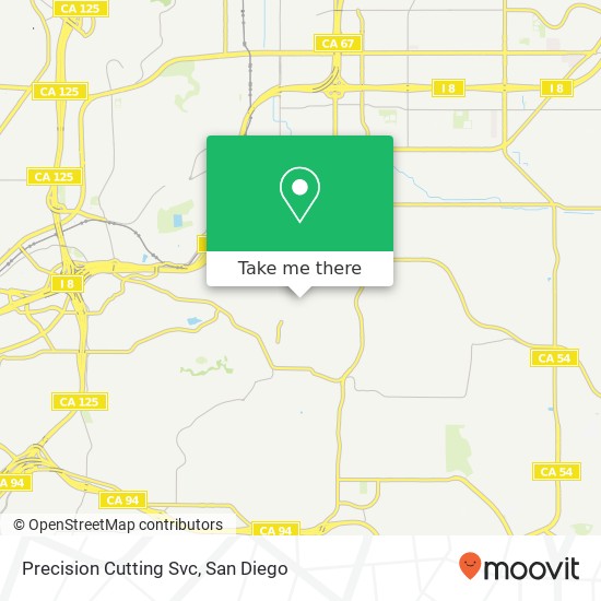 Precision Cutting Svc map