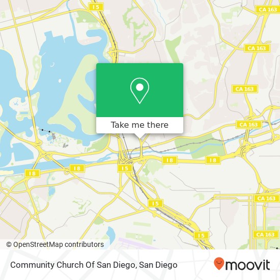 Community Church Of San Diego map