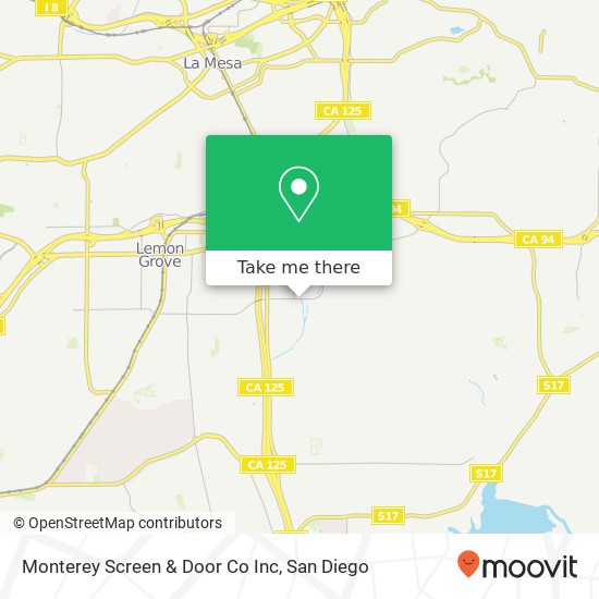 Monterey Screen & Door Co Inc map