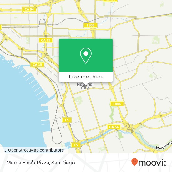 Mapa de Mama Fina's Pizza