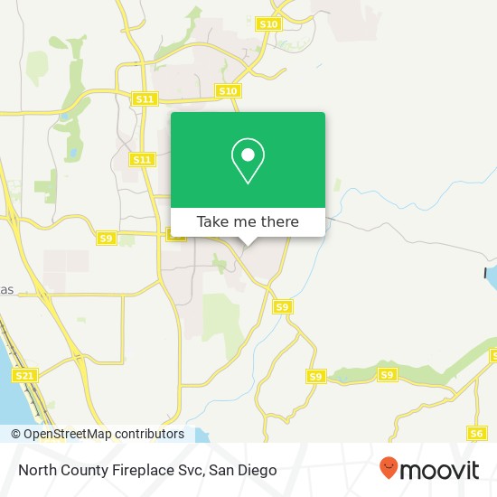 North County Fireplace Svc map