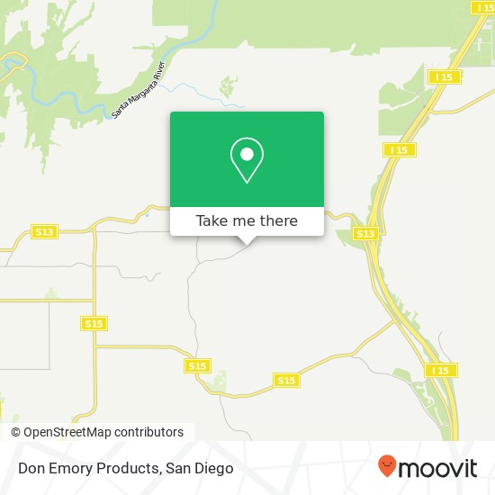 Don Emory Products map