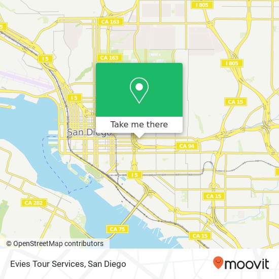 Evies Tour Services map