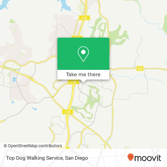 Top Dog Walking Service map