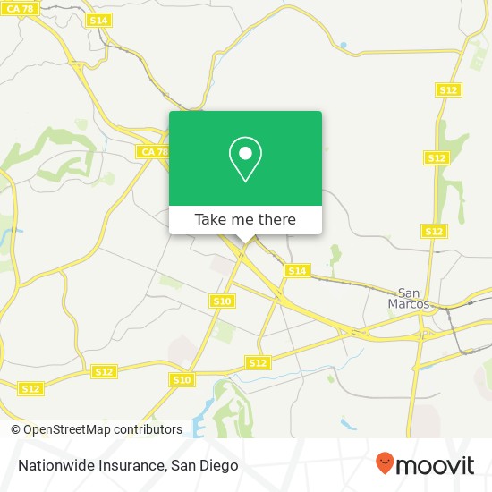 Mapa de Nationwide Insurance