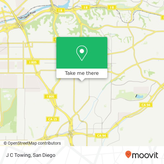 J C Towing map