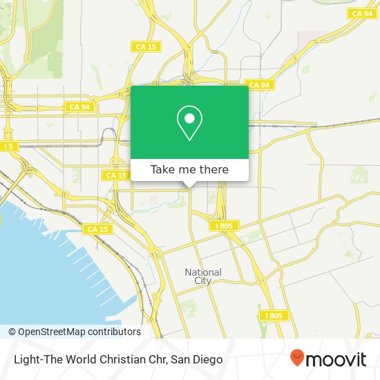 Mapa de Light-The World Christian Chr