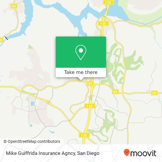 Mapa de Mike Guiffrida Insurance Agncy