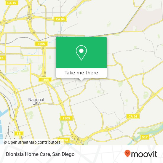 Dionisia Home Care map