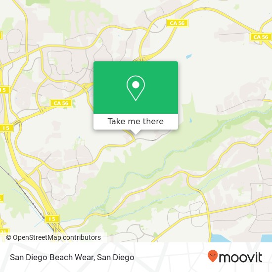 Mapa de San Diego Beach Wear