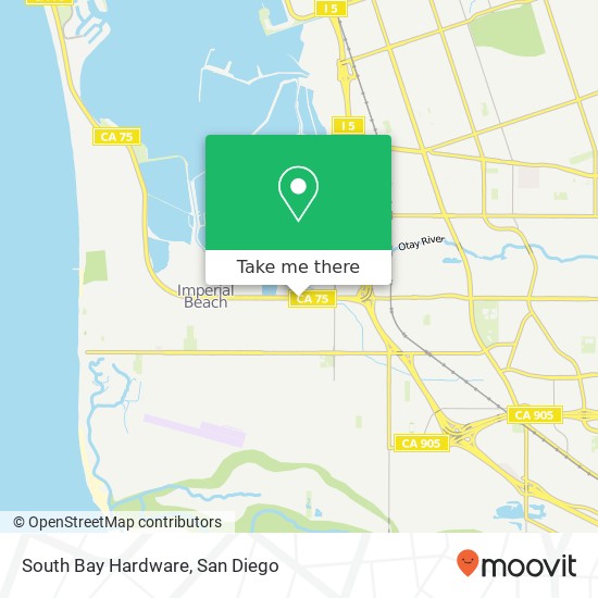 Mapa de South Bay Hardware