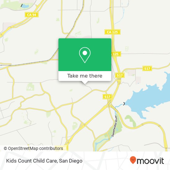 Kids Count Child Care map