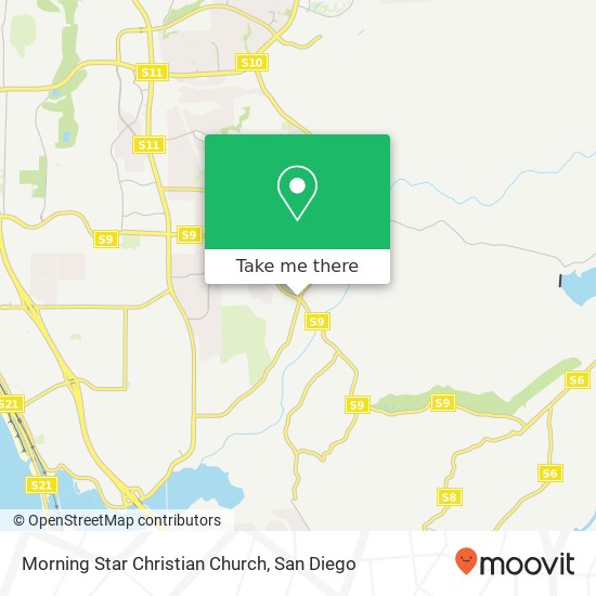 Mapa de Morning Star Christian Church