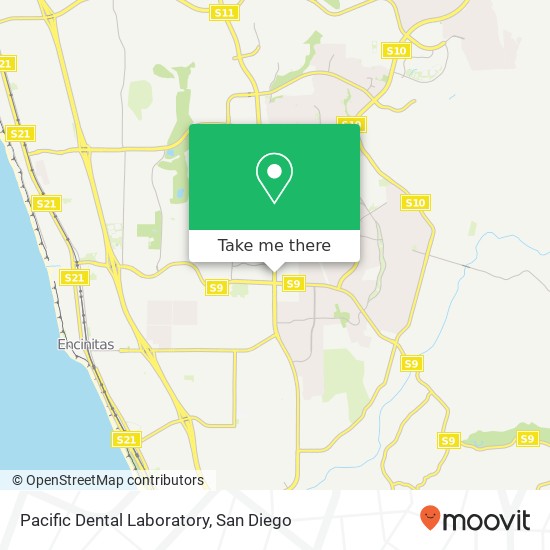 Mapa de Pacific Dental Laboratory