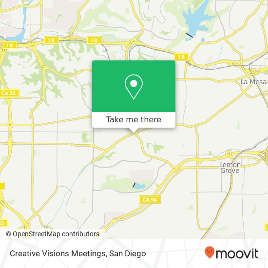 Creative Visions Meetings map