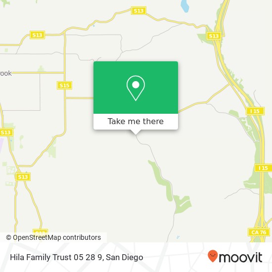 Mapa de Hila Family Trust 05 28 9