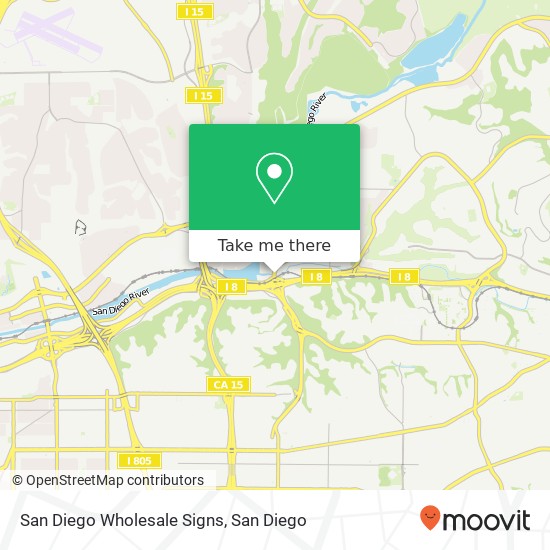 San Diego Wholesale Signs map