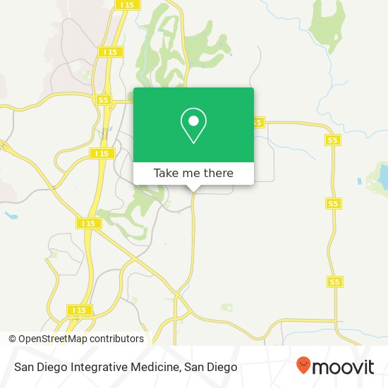 San Diego Integrative Medicine map