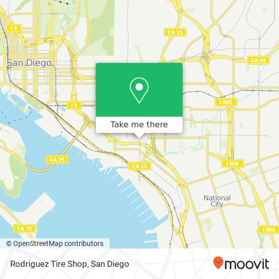 Mapa de Rodriguez Tire Shop