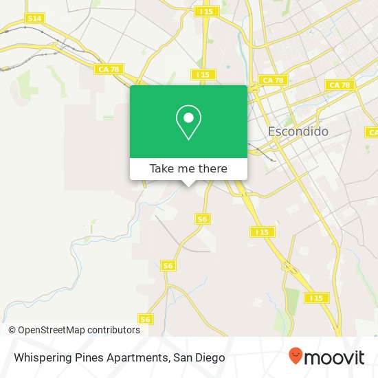 Mapa de Whispering Pines Apartments