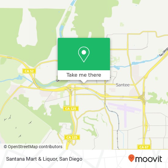 Santana Mart & Liquor map