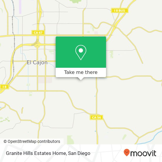 Granite Hills Estates Home map