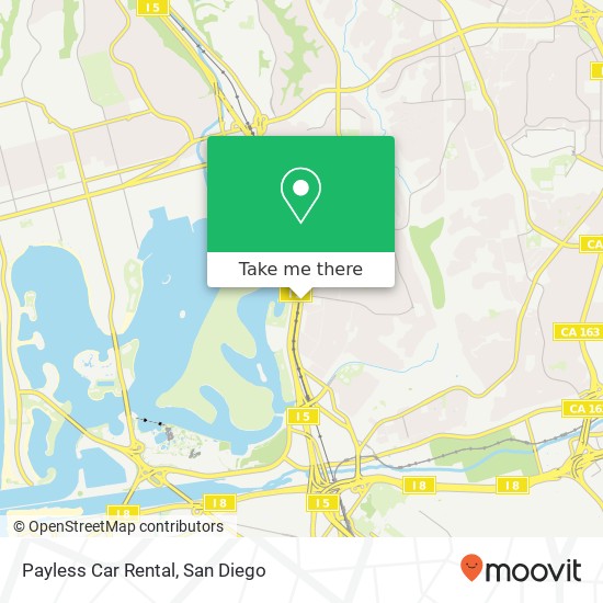 Mapa de Payless Car Rental