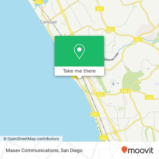 Masev Communications map