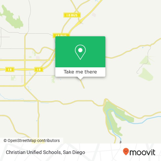 Christian Unified Schools map