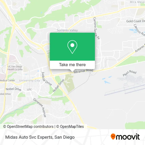 Mapa de Midas Auto Svc Experts