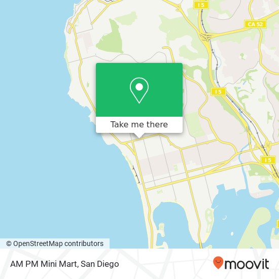 Mapa de AM PM Mini Mart