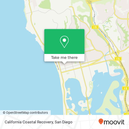 Mapa de California Coastal Recovery