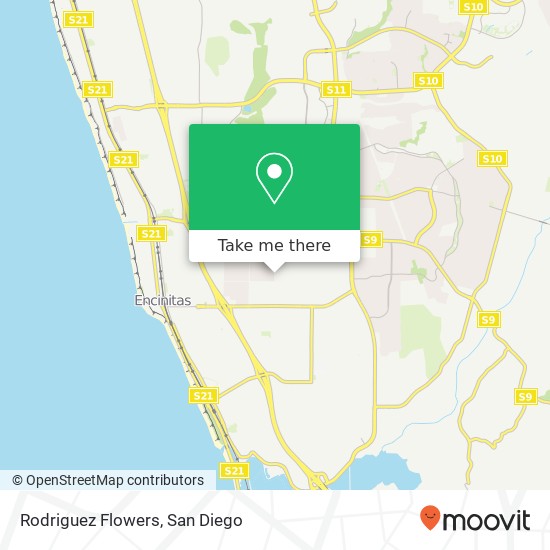 Rodriguez Flowers map