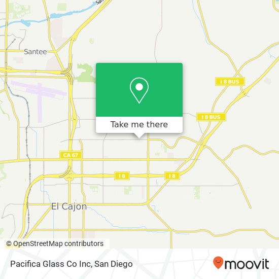 Pacifica Glass Co Inc map