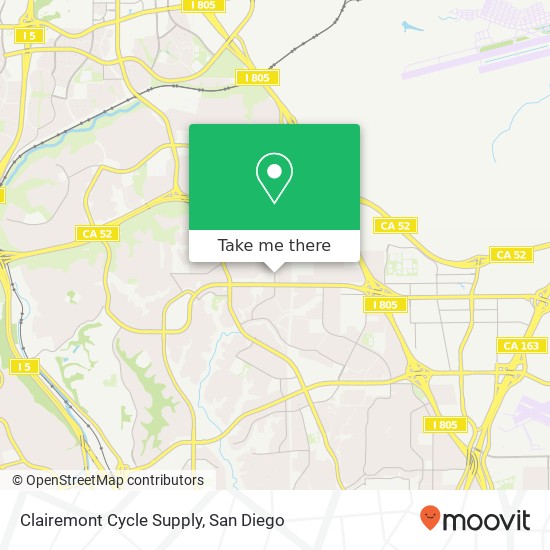 Clairemont Cycle Supply map