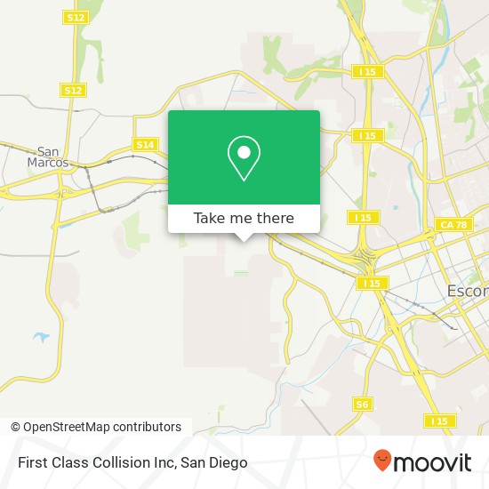 Mapa de First Class Collision Inc