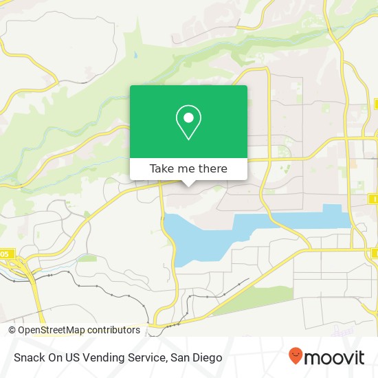 Mapa de Snack On US Vending Service