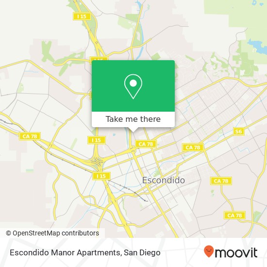 Mapa de Escondido Manor Apartments