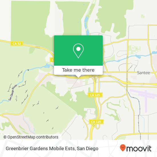 Mapa de Greenbrier Gardens Mobile Ests