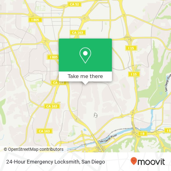 24-Hour Emergency Locksmith map