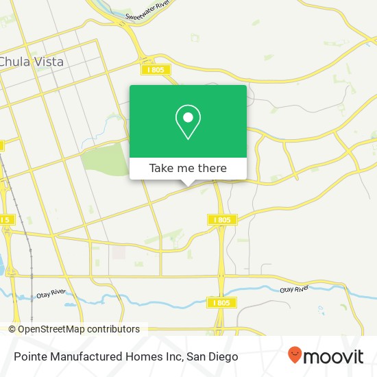 Mapa de Pointe Manufactured Homes Inc