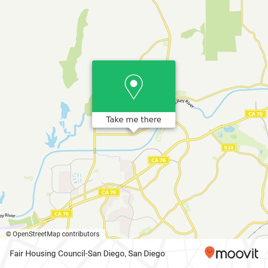 Fair Housing Council-San Diego map