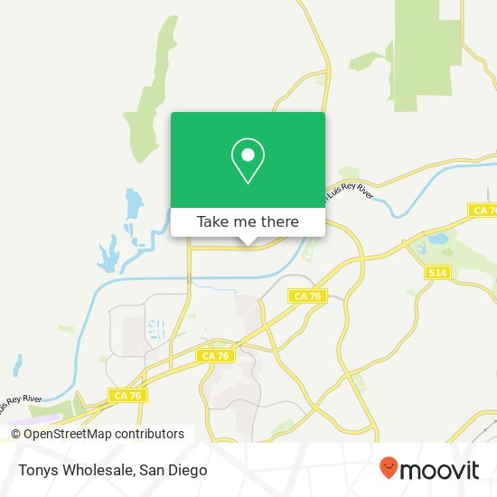 Tonys Wholesale map