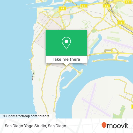 Mapa de San Diego Yoga Studio