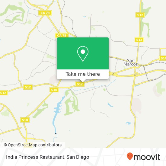 India Princess Restaurant map
