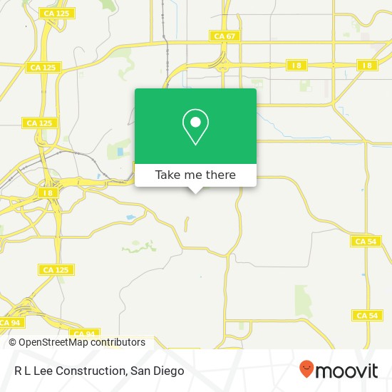 Mapa de R L Lee Construction