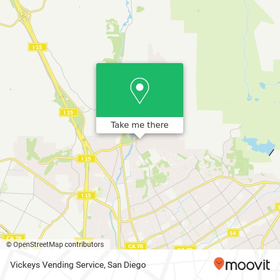 Vickeys Vending Service map