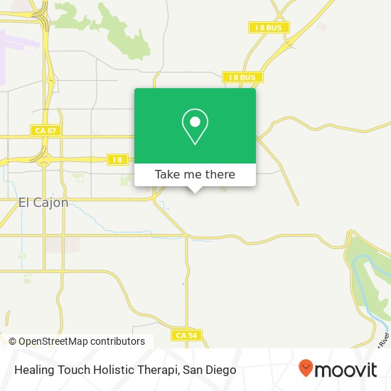 Healing Touch Holistic Therapi map